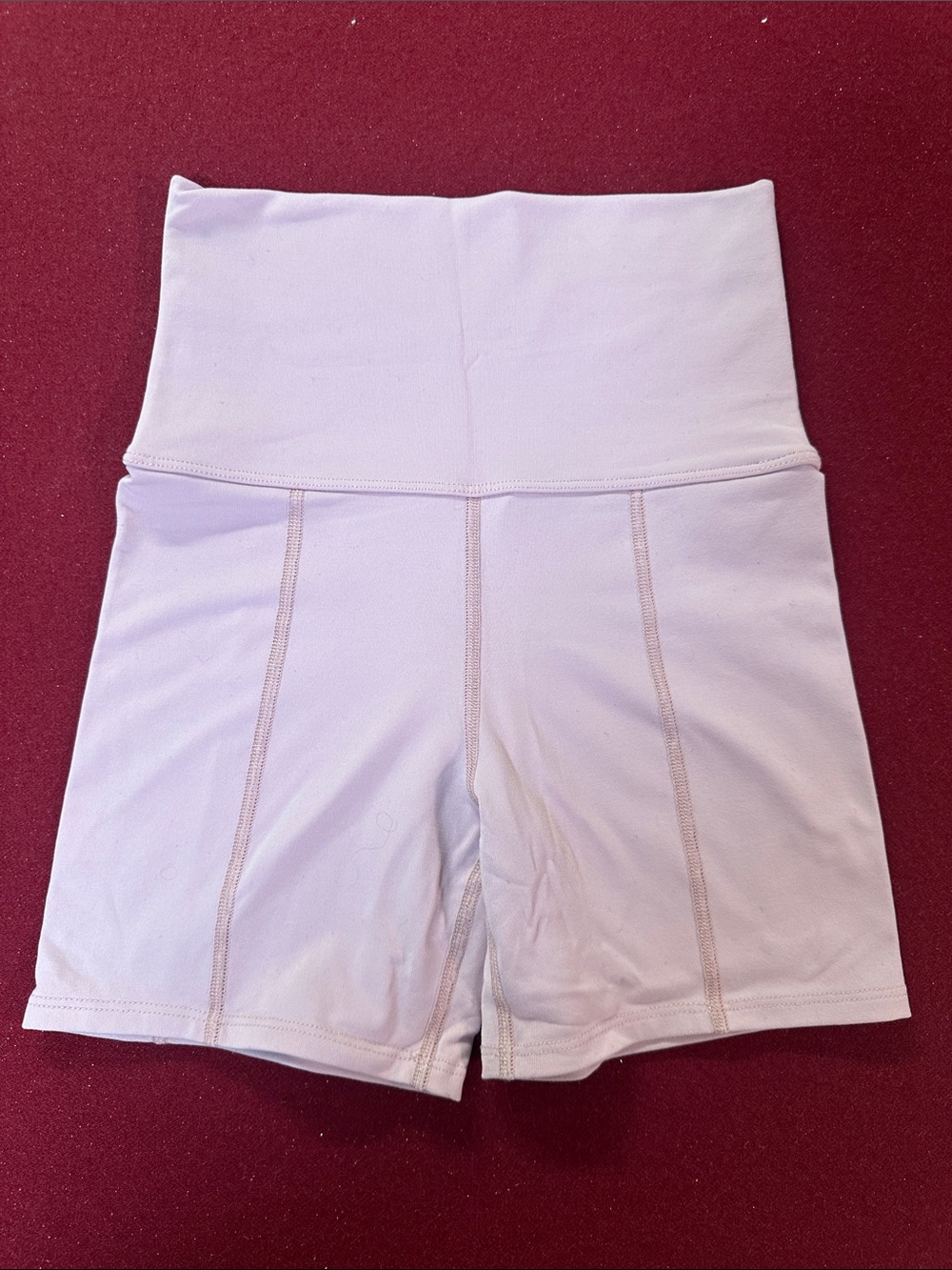 Live The Process High-Waist pale pink Bike Shorts